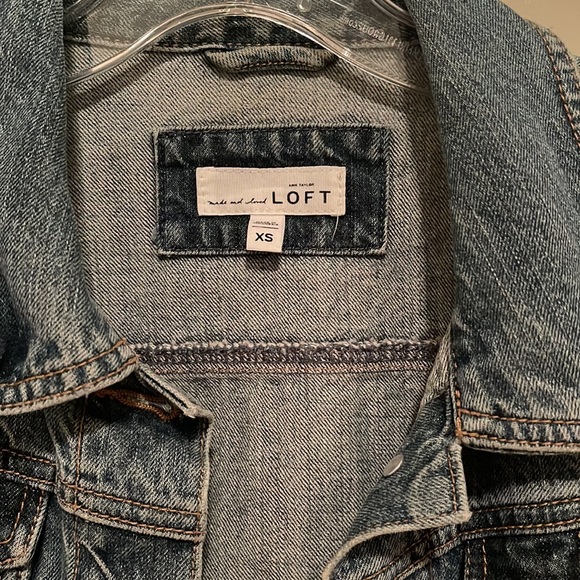 LOFT Denim Jacket Size XS - excellent condition - Picture 2 of 5